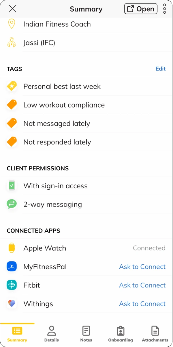 connect smartwatch on IFC App